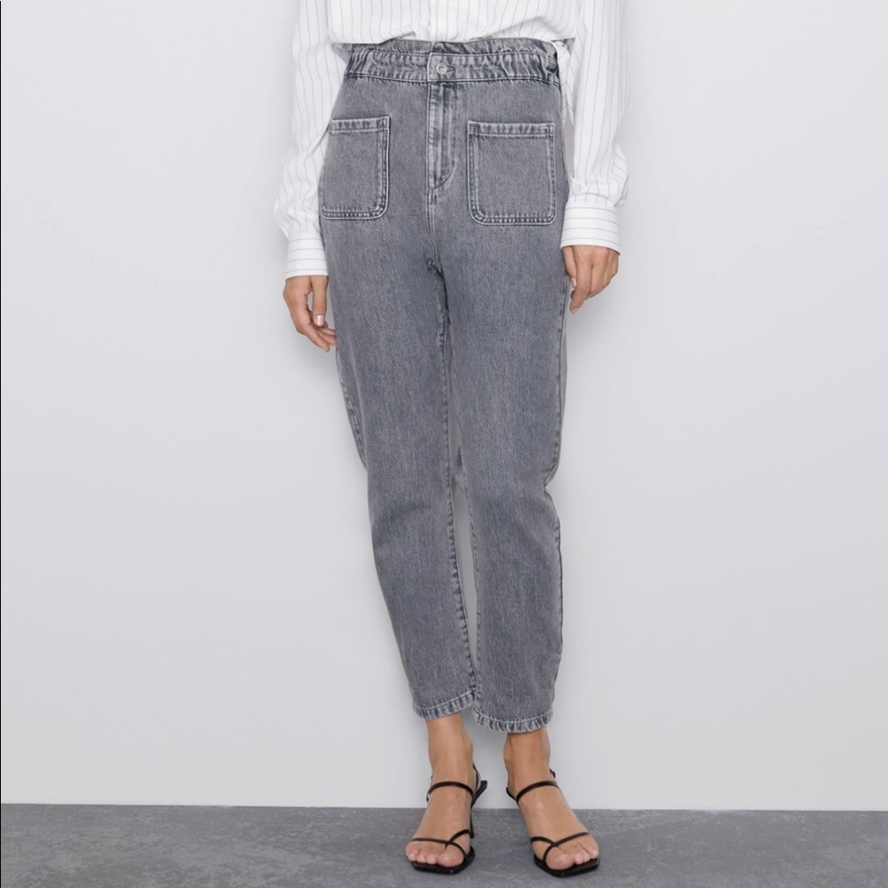Zara baggy grey jeans US2